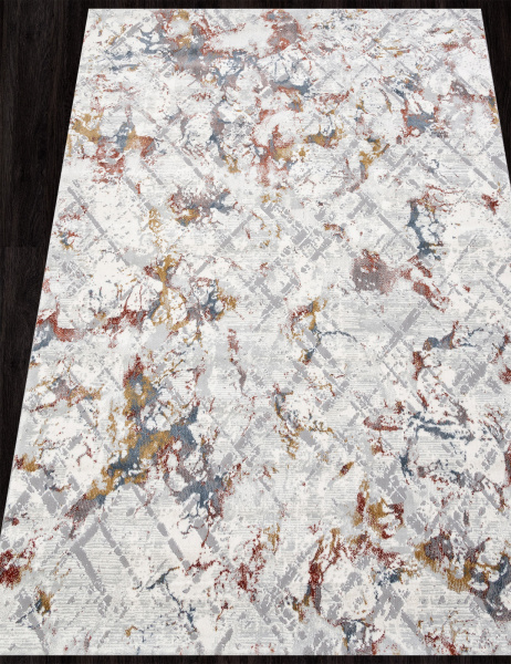 Российский прямоугольный ковёр GA015N GREY / MULTI