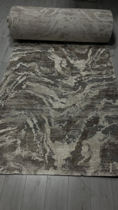 Российская прямоугольная дорожка GA017C GREY / BROWN