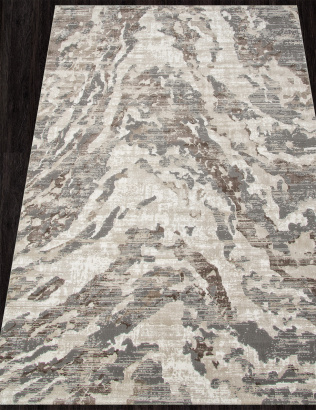 Российский прямоугольный ковёр GA017C GREY / BROWN