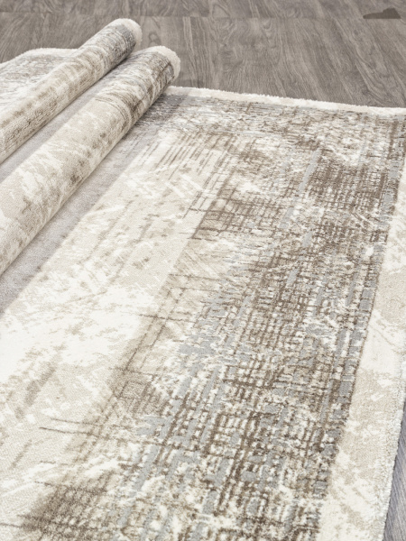 Российский прямоугольный ковёр GA019C GREY / BROWN