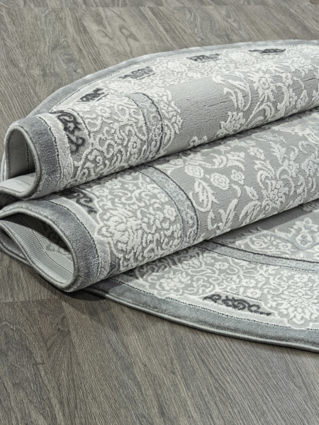 Российский овальный ковёр GL038G GREY / GREY