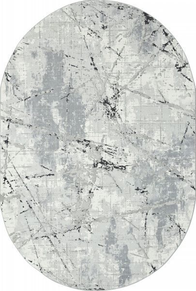 Российский овальный ковёр GL039G GREY / GREY