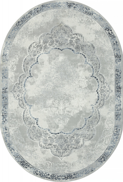 Российский овальный ковёр GL073T GREY / GREY