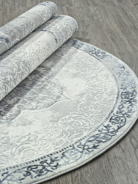 Российский овальный ковёр GL073T GREY / GREY