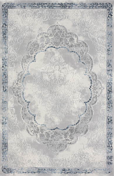 Российский прямоугольный ковёр GL073T GREY / GREY