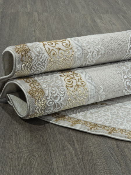 Российский овальный ковёр GL074E BROWN / BROWN