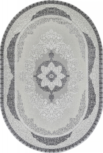 Российский овальный ковёр GL074G GREY / GREY