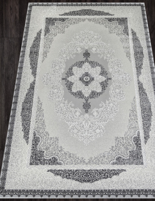Российский прямоугольный ковёр GL074G GREY / GREY
