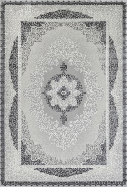 Российский прямоугольный ковёр GL074G GREY / GREY