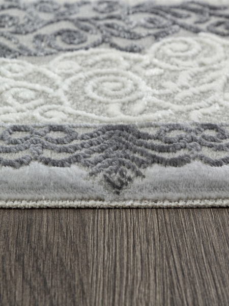 Российский прямоугольный ковёр GL074G GREY / GREY