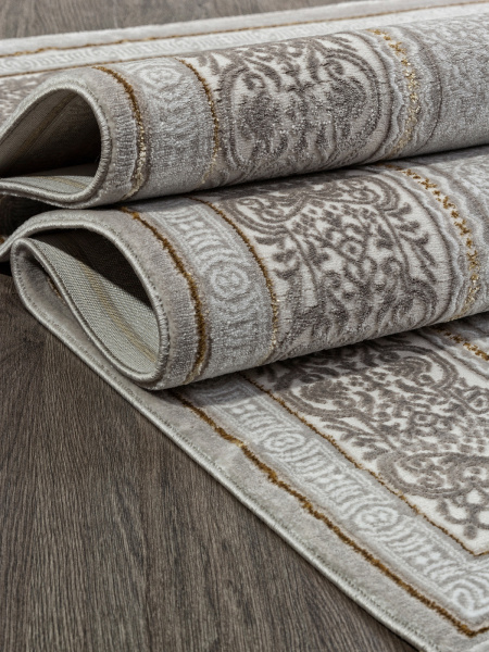 Российский прямоугольный ковёр GL090E BROWN / BROWN
