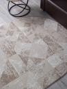 Российский овальный ковёр H921AC BEIGE / WHITE