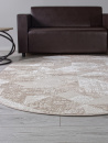Российский овальный ковёр H921AC BEIGE / WHITE