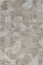 Российский прямоугольный ковёр H921AC BEIGE / WHITE