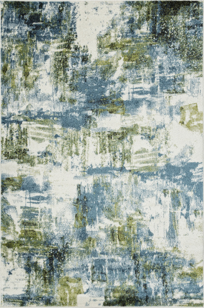 Российский прямоугольный ковёр L016 CREAM-BLUE