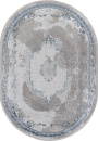Российский овальный ковёр L278A CREAM SHRINK / BLUE FDY