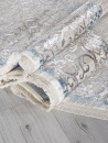 Российский овальный ковёр L279A CREAM SHRINK / BLUE FDY