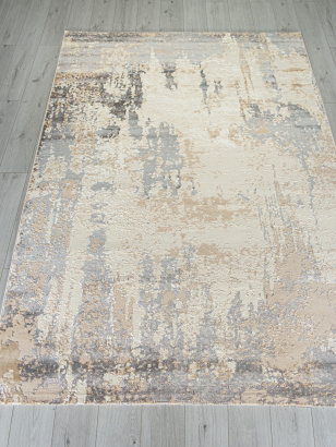 Российский прямоугольный ковёр M027A LIGHT BEIGE / TAUPE