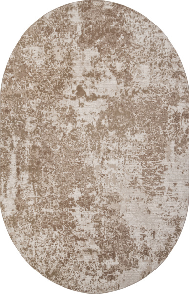 Российский овальный ковёр M028A CREAM / BEIGE