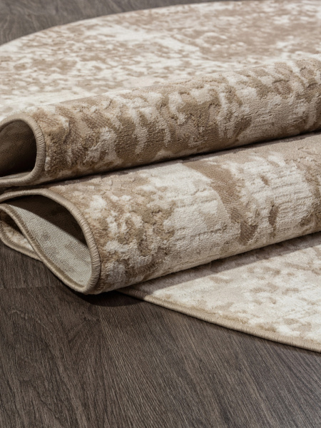 Российский овальный ковёр M028A CREAM / BEIGE