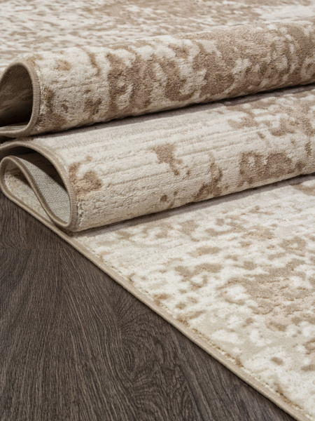 Российский прямоугольный ковёр M028A CREAM / BEIGE