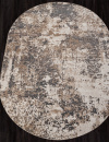 Российский овальный ковёр M028A CREAM / GRAY