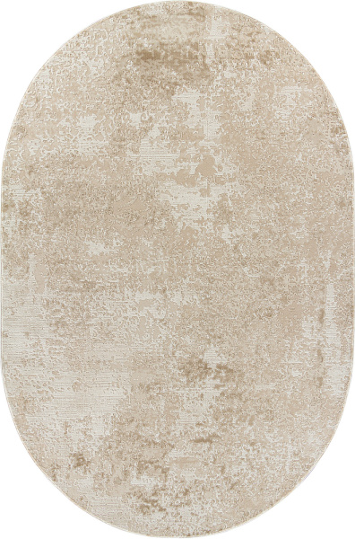 Российский овальный ковёр M028A LIGHT BEIGE / BEIGE