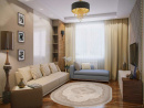 Российский овальный ковёр M029A WHITE / LIGHT BEIGE