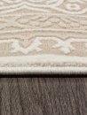 Российский овальный ковёр M029A WHITE / LIGHT BEIGE
