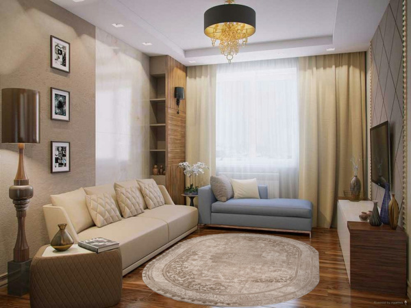 Российский овальный ковёр M030A LIGHT BEIGE / CREAM