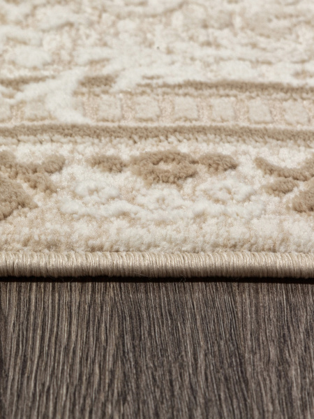 Российский овальный ковёр M030A LIGHT BEIGE / CREAM