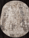 Российский овальный ковёр M031A CREAM / WHITE