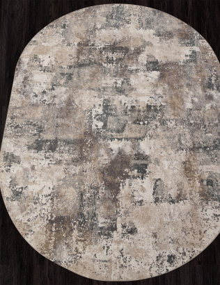 Российский овальный ковёр M032A CREAM / TAUPE