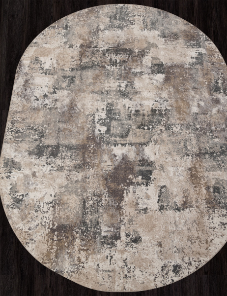 Российский овальный ковёр M032A CREAM / TAUPE
