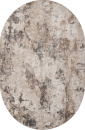 Российский овальный ковёр M033A CREAM / WHITE
