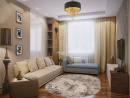 Российский овальный ковёр M033A CREAM / WHITE