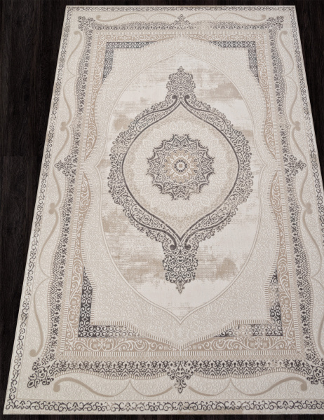 Российский прямоугольный ковёр M034A BONE / GRAY