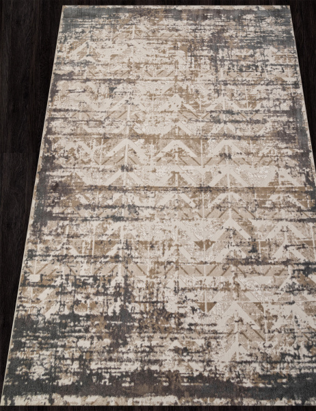 Российский прямоугольный ковёр M035A BONE / GRAY