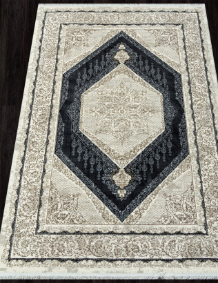 Российский прямоугольный ковёр N2136A CREAM / D.GREY