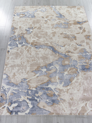 Российский прямоугольный ковёр O1119 730 BEIGE / BLUE