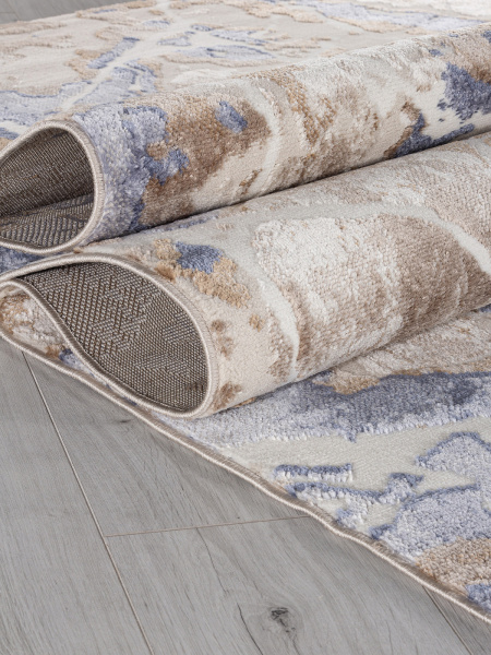 Российский прямоугольный ковёр O1119 730 BEIGE / BLUE