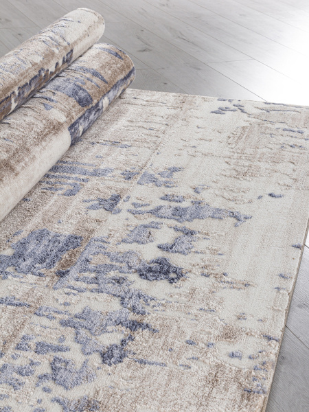 Российский прямоугольный ковёр O1121 730 BEIGE / BLUE