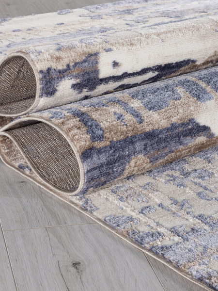 Российский прямоугольный ковёр O1121 730 BEIGE / BLUE