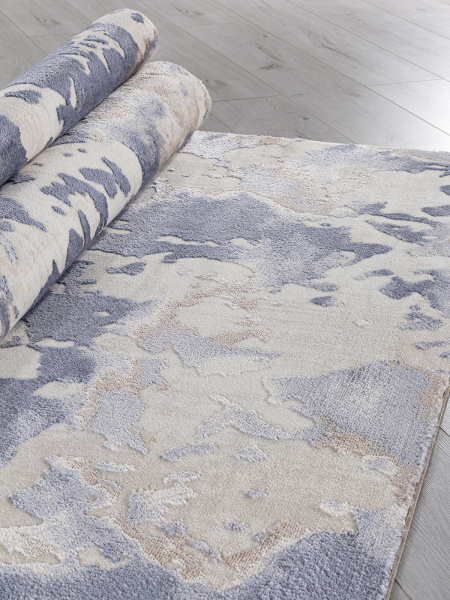 Российский прямоугольный ковёр O1125 730 BEIGE / BLUE