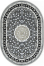 Российский овальный ковёр O1467 090 BLACK