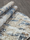 Российский овальный ковёр O1699 630 CREAM / BLUE