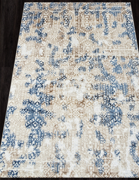 Российский прямоугольный ковёр O1699 630 CREAM / BLUE