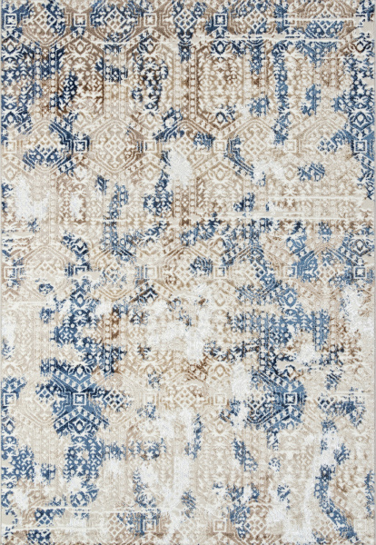 Российский прямоугольный ковёр O1699 630 CREAM / BLUE