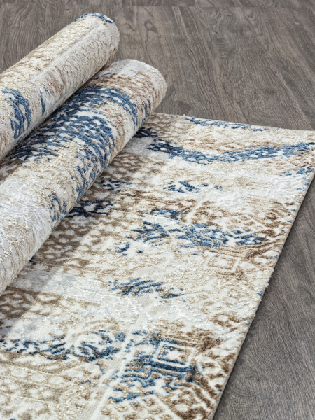 Российский прямоугольный ковёр O1699 630 CREAM / BLUE