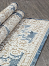 Российский прямоугольный ковёр O1701 630 CREAM / BLUE